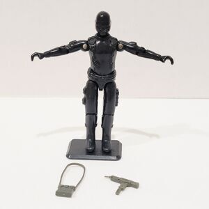 GI Joe Snake Eyes v1.5 Swivel Arm Action Figure 3.75" Vtg 1983 ARAH Lot Complete